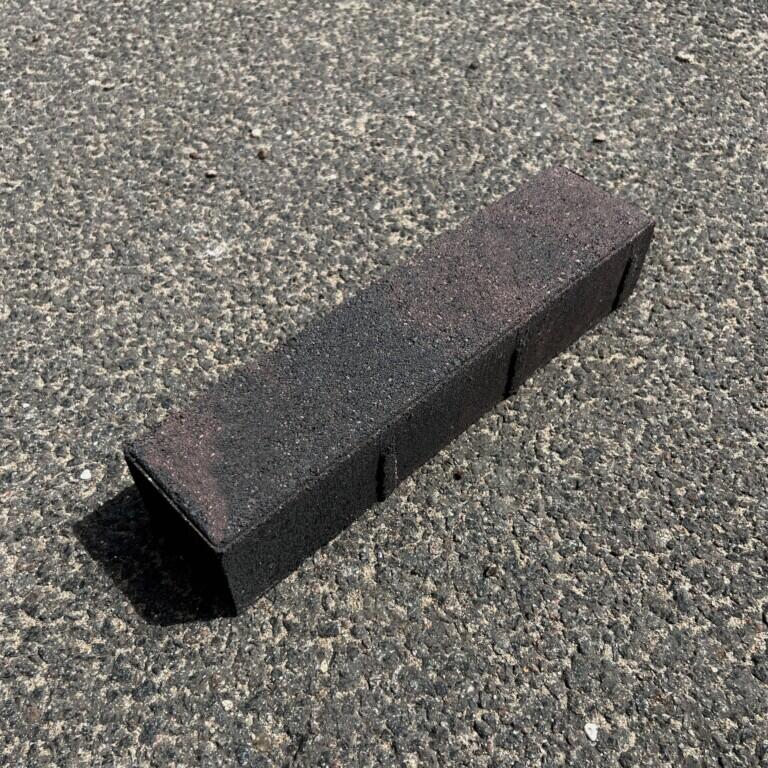Тротуарная плитка «BRICK», графит-коричневый