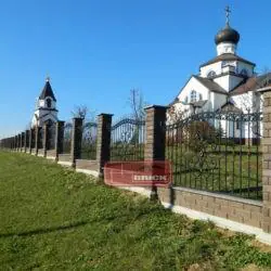 Заборы «BRICK». Православная церковь в п. Тарасово