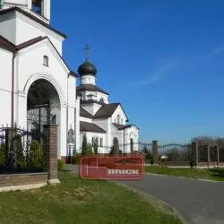 Православная церковь в п. Тарасово, Беларусь, ограждение из блоков Brick
